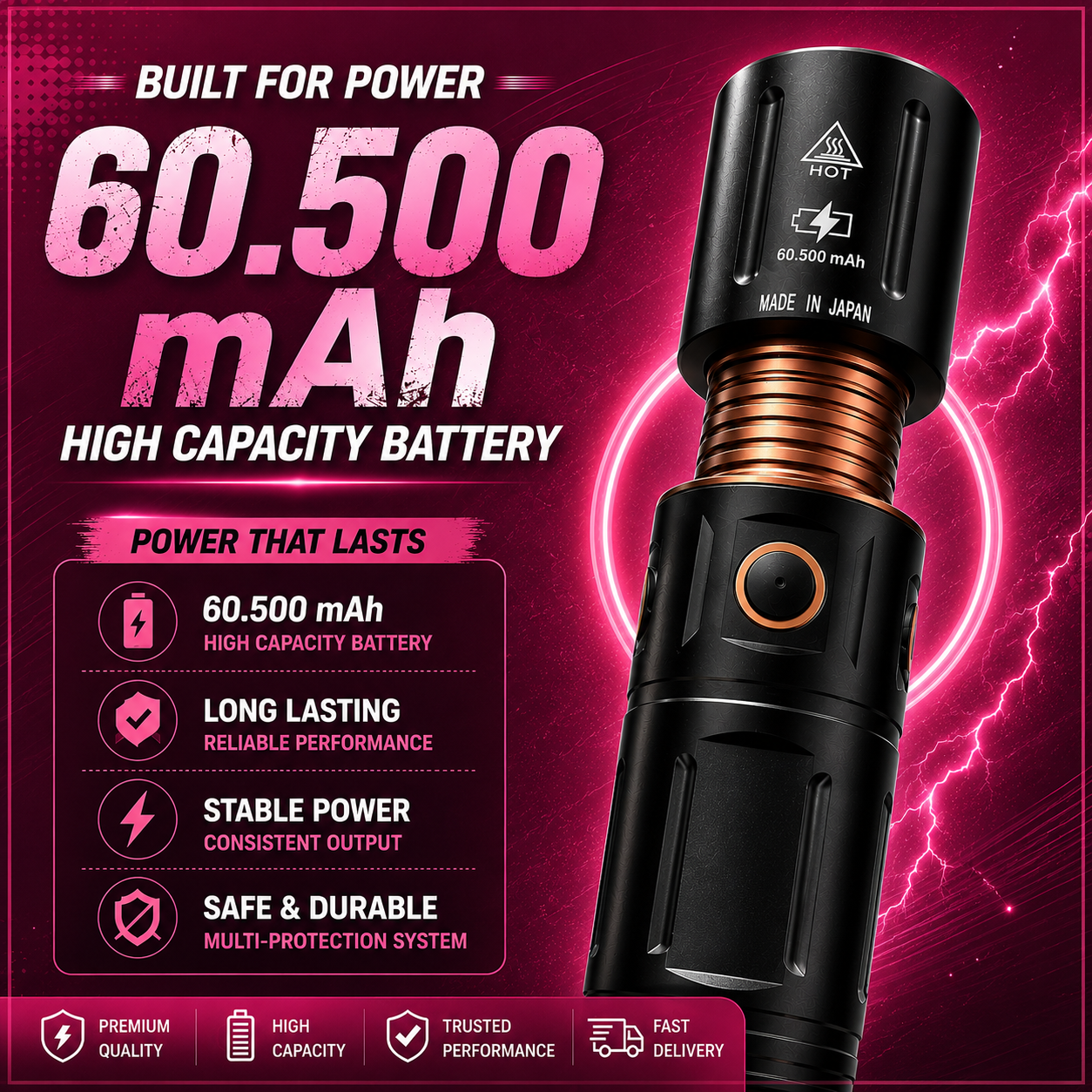 file_0000000059807207b0fa66f33673911f TAMA MODEL PRO..60.500 mah.Made in japan - Image 1